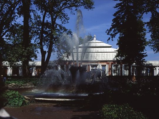 Schloss Peterhof, im gleichnamigen Ort, liegt ca. 30km westlich von St. Petersburg. 