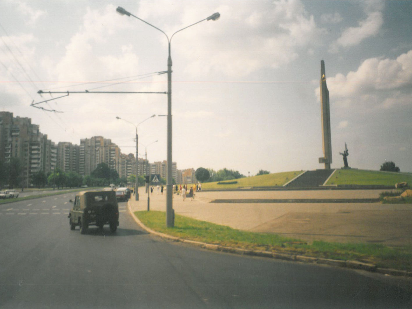 Die weißrussische Hauptstadt Minsk in den frühen 1990er Jahren. 