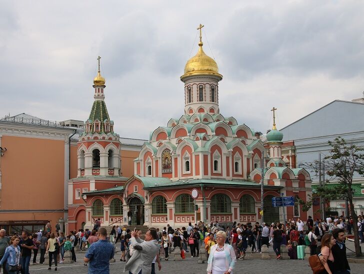 The church, rebuilt after the fall of the Soviet Union, has hardly changed in the last almost 25 years.