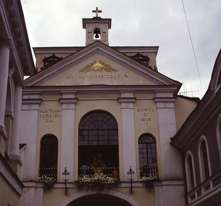 The Gate of Dawn is part of the Vilnius City Walls. It is a place of pilgrimage for Catholics and Orthodox Christians.