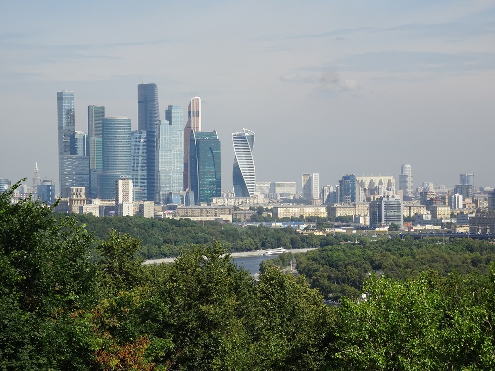 In den letzten 25 Jahren entstand die Moskau City in Geschäftsviertel im Westen der Stadt. 