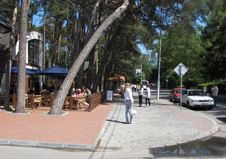 A street in Rauschen, which has experienced a boom again, especially in recent years.